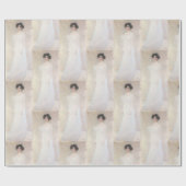 Viktorianische Dame in Weiß Klimt Geschenkpapier (Flach)