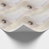 Viktorianische Dame in Weiß Klimt Geschenkpapier (Ecke)