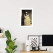 viktorianische Dame, lange Haargarage Poster (Heimbüro)