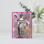 Viktorianische Dame Love Postkarte (Stehend Vorderseite)