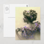 Viktorianische Dame Postkarte (Vorne/Hinten)