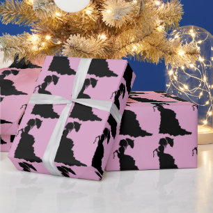 VIKTORIANISCHE DAME ROSA VINTAGE GESCHENKPAPIER