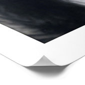 viktorianische Dame schwarz-weiß, lange Haare Poster (Ecke)