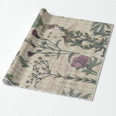 Viktorianische Dame und Blume Geschenkpapier (Ungerollt)