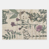 Viktorianische Dame und Blume Geschenkpapier Set (Vorderseite 2)