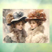 Viktorianische Damen Fensteraufkleber (Blatt 3)