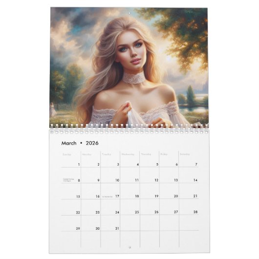 Viktorianische Damen Kalender (Mär 2026)