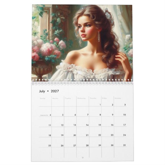 Viktorianische Damen Kalender (Jul 2027)