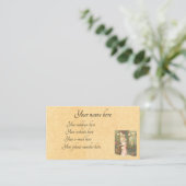 Viktorianische Damen Nähen Visitenkarte (Stehend Vorderseite)