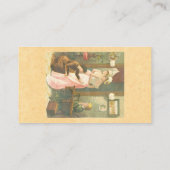 Viktorianische Damen Nähen Visitenkarte (Rückseite)