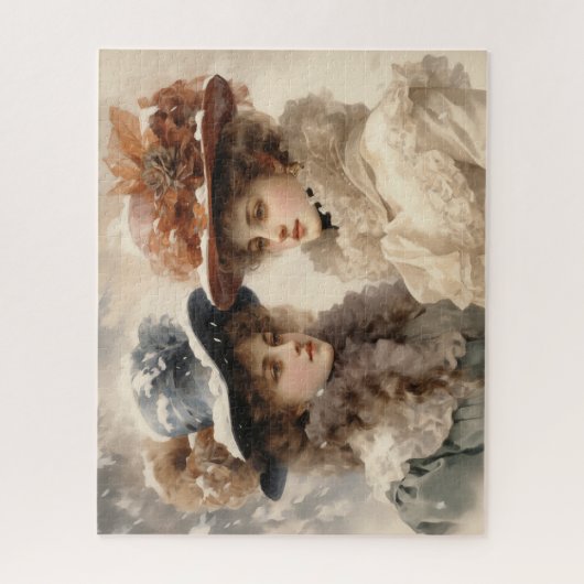 Viktorianische Damen Puzzle (Vertikal)