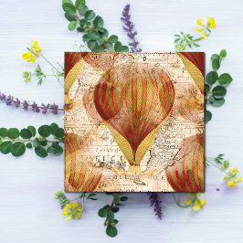 Viktorianische Dampfballonkrümmung Karte