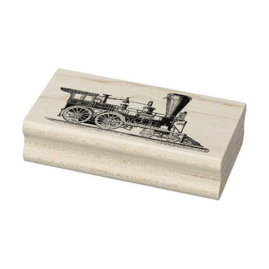 Viktorianische Dampflokomotive Motor Gummistempel (Stempel)