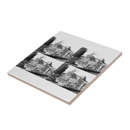 Viktorianische Dampfzüge Fliese (Seite)