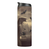 Viktorianische Dekoupage Schönheit Dracula Kiss Go Thermosbecher (Nach rechts gedreht)