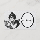 Viktorianische Diva Visitenkarte (Rückseite)