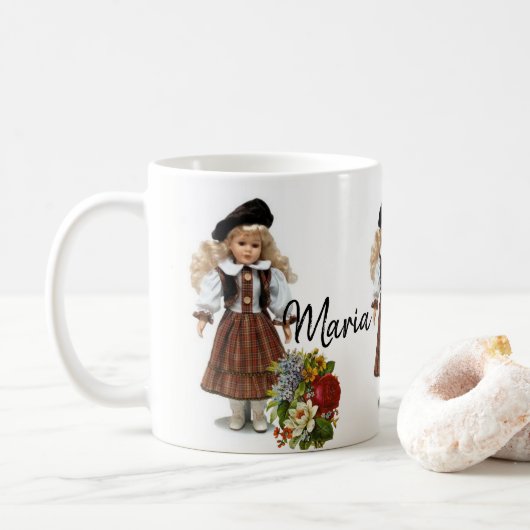 Viktorianische Doll-Tasse Kaffeetasse (Mit Donut)