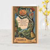 Viktorianische dunkle Wege vergebene Tricks Hallow Karte (Gelbe Blume)