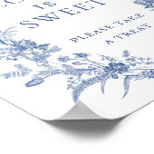 Viktorianische Dusty Blue French Garden Liebe ist  Poster (Ecke)