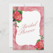 Viktorianische Dusty Rose Blumenhochzeit Einladung (Vorderseite)