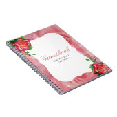 Viktorianische Dusty Rose Blumenhochzeit Notizblock (Rechte Seite)