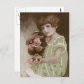 viktorianische Edwardian Sepia Hand Tinte Postkart Postkarte (Vorne/Hinten)