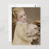 viktorianische Edwardian Sepia Hand Tinted Postcar Postkarte (Vorne/Hinten)