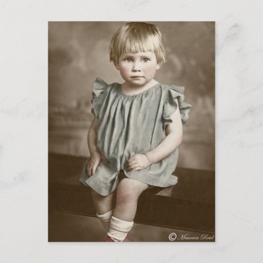 viktorianische Edwardian Sepia Hand Tinted Postcar Postkarte (Vorderseite)