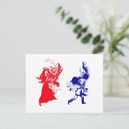 viktorianische Ehe Postkarte (Stehend Vorderseite)