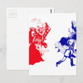 viktorianische Ehe Postkarte (Vorne/Hinten)