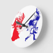 viktorianische Ehe Runde Wanduhr (Winkel)