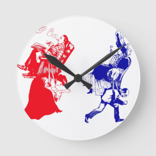 viktorianische Ehe Runde Wanduhr