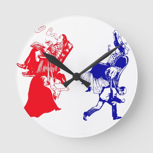 viktorianische Ehe Runde Wanduhr (Vorderseite)