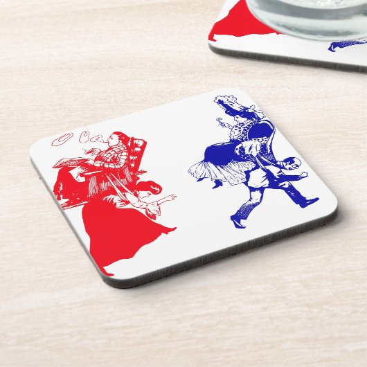 viktorianische Ehe Untersetzer (Linke Seite)