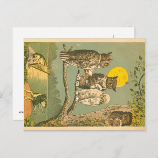 Viktorianische Eichenhochzeit Postkarte (Vorne/Hinten)