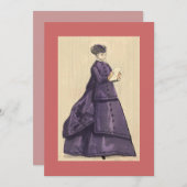 Viktorianische Einladung (Vorne/Hinten)