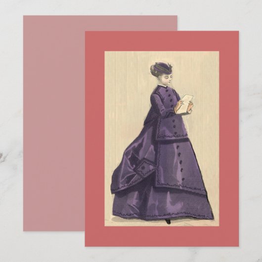 Viktorianische Einladung (Vorne/Hinten)