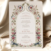 Viktorianische Einladung der Burgundy Navy zur Hoc