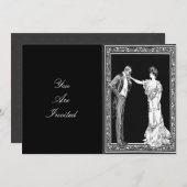 Viktorianische Einladungen von Lord and Lady Weddi (Vorne/Hinten)