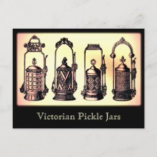 Viktorianische Einmachglas-Postkarte Postkarte