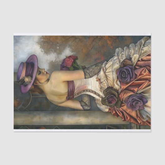 Viktorianische Elegance Seidenpapier (Vorderseite)