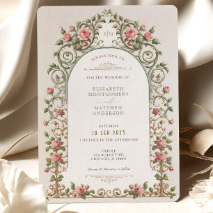 Viktorianische Elegance Wedding Invitation Suite Einladung