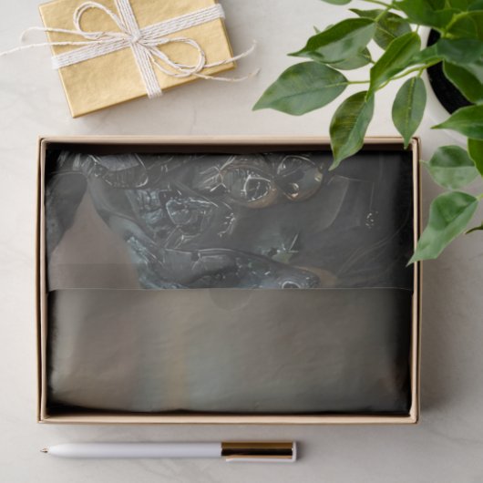 Viktorianische elegant gekleidete Alligatorentkund Seidenpapier (Geschenk)