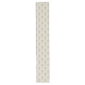 Viktorianische Elegant Table Runner Soft Beige Dam Großer Tischläufer (Vorderseite)