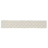 Viktorianische Elegant Table Runner Soft Beige Dam Großer Tischläufer (Horizontal)