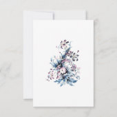 Viktorianische Elegante Blume im Artdeco-Stil Dankeskarte (Rückseite)