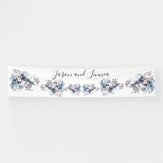 Viktorianische Elegante Blume Romantisch geliebt Banner (Horizontal)