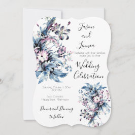 Viktorianische Elegante Blume Romantisch geliebt Einladung