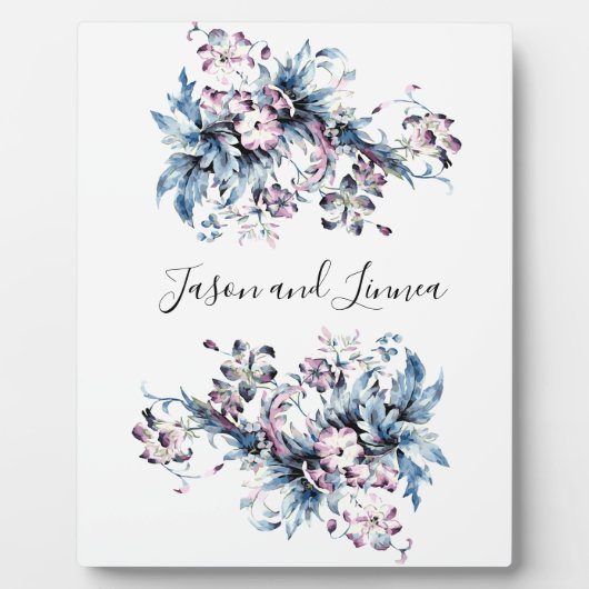 Viktorianische Elegante Blume Romantisch geliebt Fotoplatte (Vorderseite)