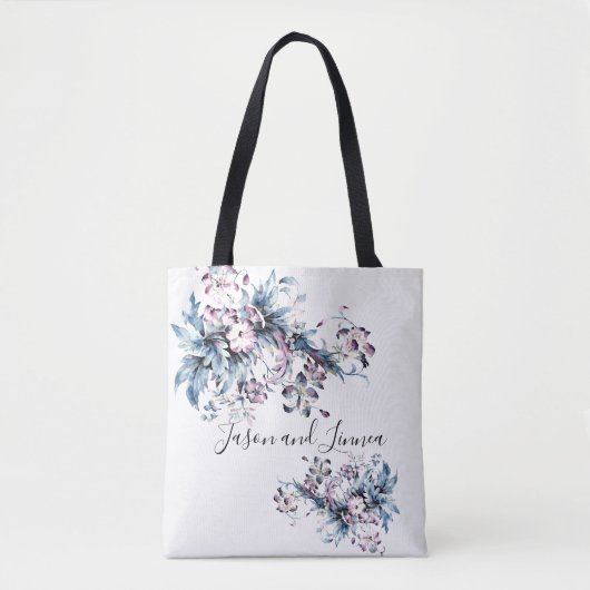 Viktorianische Elegante Blume Romantisch geliebt Tasche (Vorderseite)
